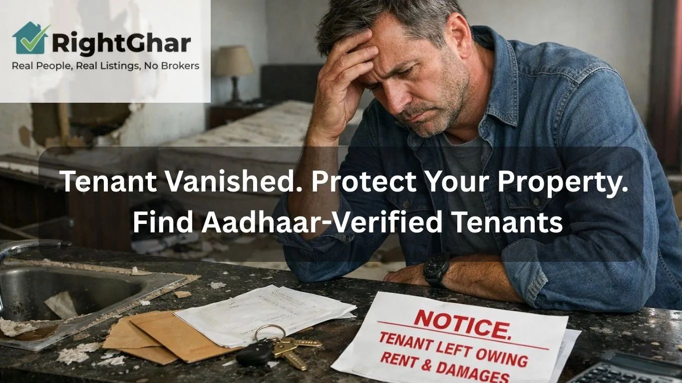 Tenant Vanished Leaving ₹1L Damage? How to Protect Your Property and Find Aadhaar-Verified Tenants